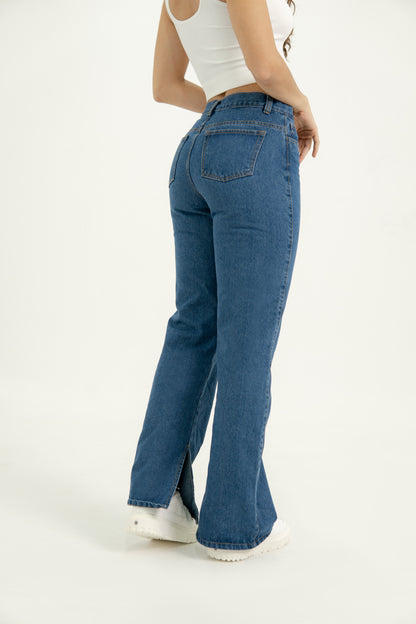 Ref 002 Jean Straight Leg, azul