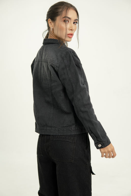 Ref C0012 Chaqueta Jean Negro