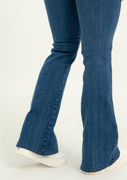 Ref 004 Jean flare strech, azul